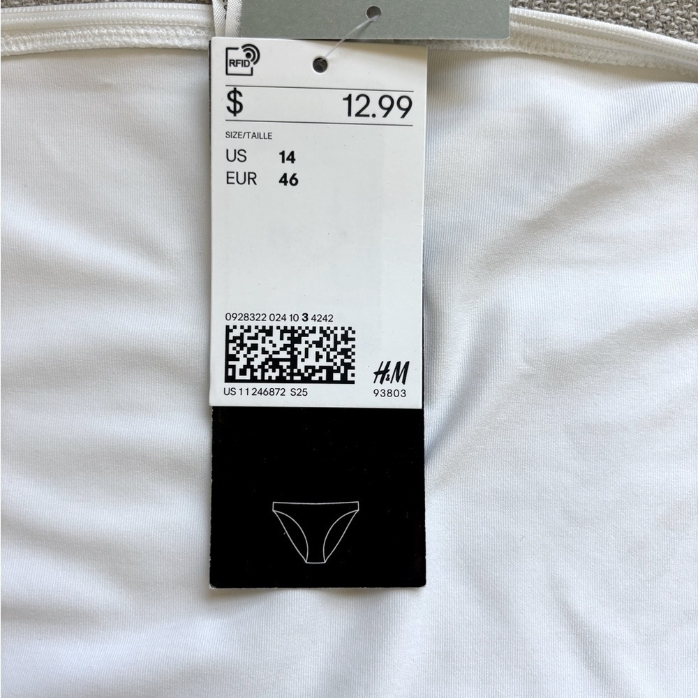 NWT H&M White Bikini Bottom - Picture 4 of 4